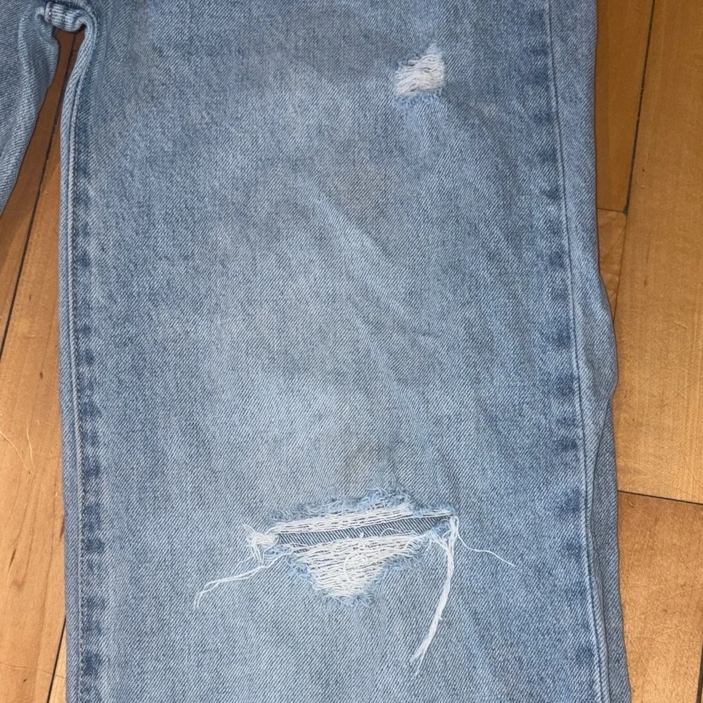 Old Navy Light Blue Baggy Wide-Leg Girls Jeans 16 Husky